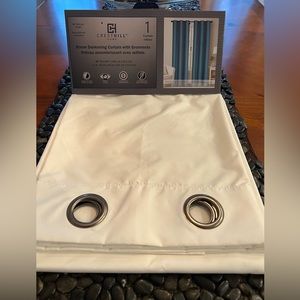 CRESTHILL White Curtain w/Grommets (1 Panel)
